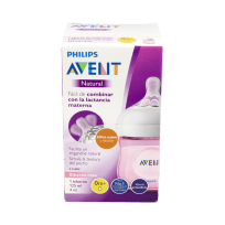 Avent Natural biberón rosa...